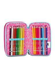 SJGANG PINKFUR GIRL Estuche con kit escolar completo. resplandor azul - Estuches y Accesorios - 5