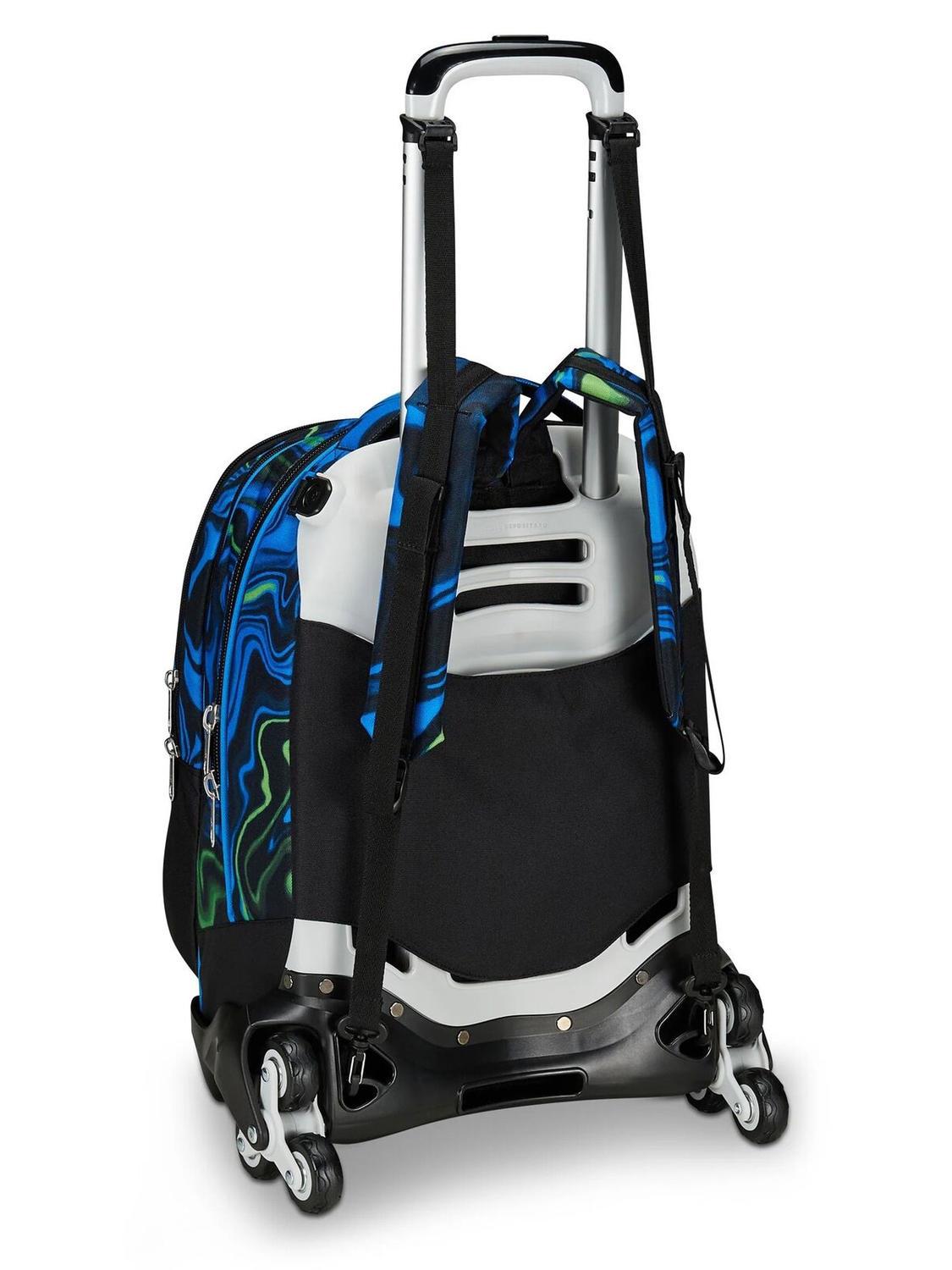 Mochila Trolley Franco Panini New Lyon Gamer - Desmontable, Negro, 41.5x29x17.5 Cm, Ruedas Y Asa Telescópica