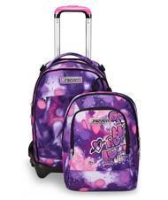 SEVEN DETACH BUBBLE STREET Carro mochila doble desmontable VIOLETA ROSA - Mochilas con ruedas - 2