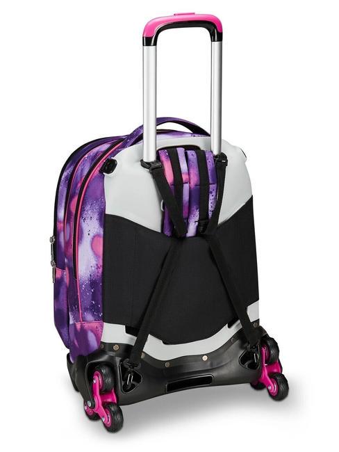 DETACH BUBBLE STREET Carro mochila doble desmontable VIOLETA ROSA - Mochilas con ruedas