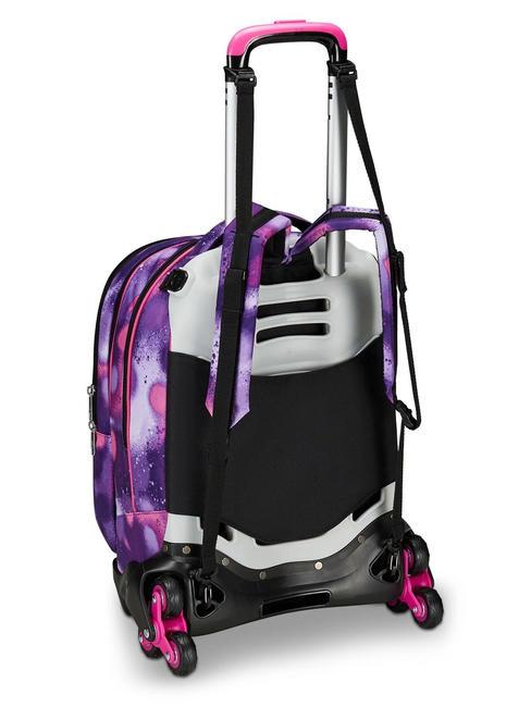 DETACH BUBBLE STREET Carro mochila doble desmontable VIOLETA ROSA - Mochilas con ruedas