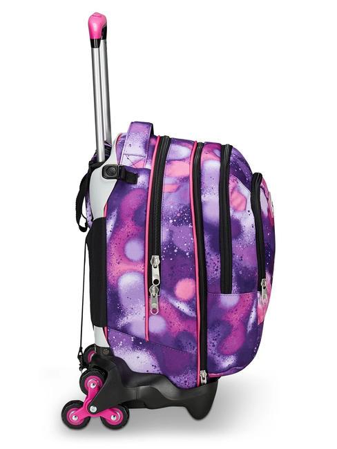 DETACH BUBBLE STREET Carro mochila doble desmontable VIOLETA ROSA - Mochilas con ruedas