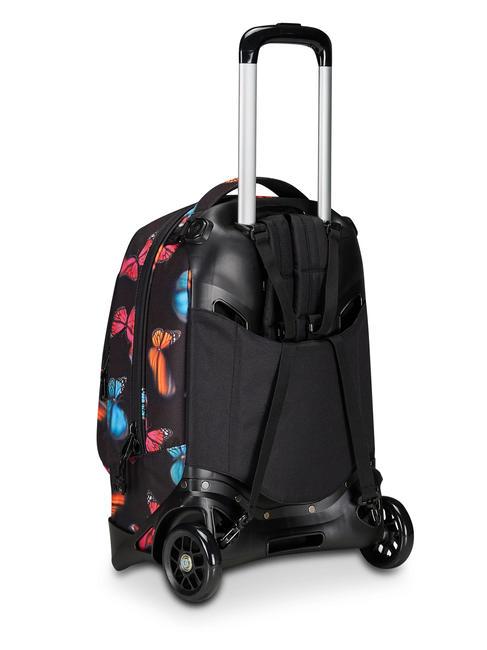 NEW WAY NEW PLUG Fantasy Mochila con trolley desmontable mariposa borrosa - Mochilas con ruedas