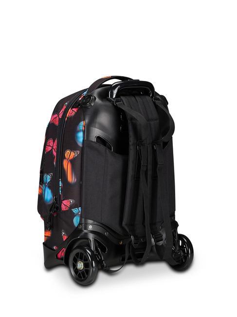 NEW WAY NEW PLUG Fantasy Mochila con trolley desmontable mariposa borrosa - Mochilas con ruedas