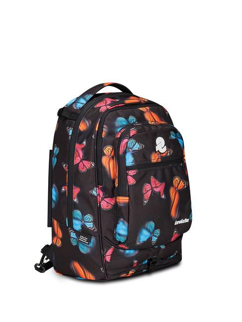 NEW WAY NEW PLUG Fantasy Mochila con trolley desmontable mariposa borrosa - Mochilas con ruedas