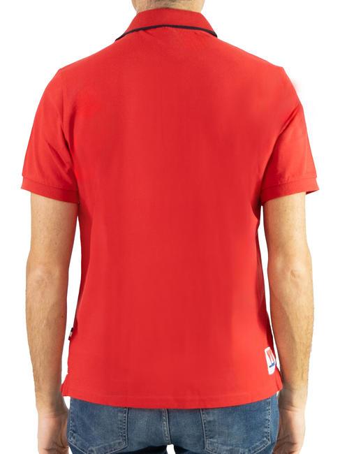 SAINT-TROPEZ Polo de manga corta de algodón rojo - camisa polo