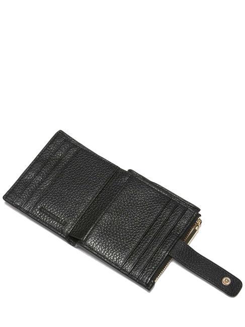 METALLIC SOFT Cartera mini de piel negro - Carteras Mujer