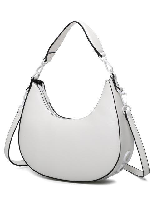 NINA bolso de hombro media luna blanco - Bolsos Mujer