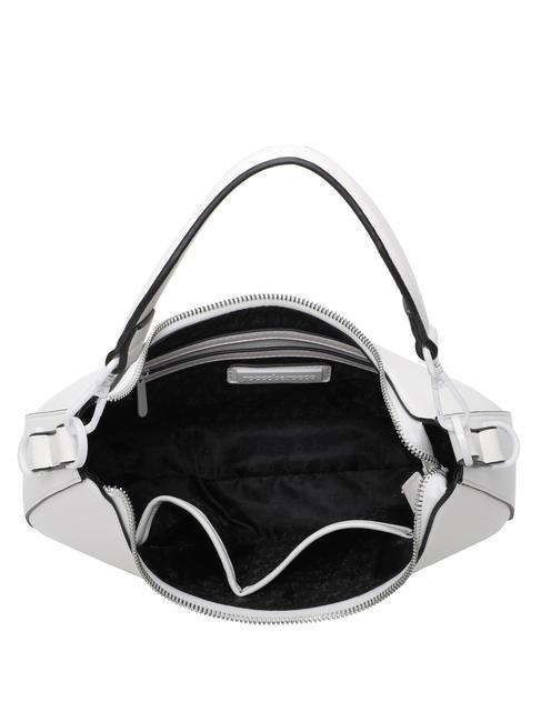 NINA bolso de hombro media luna blanco - Bolsos Mujer