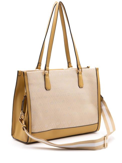 FRIDA Bolso de hombro, con bandolera mostaza - Bolsos Mujer