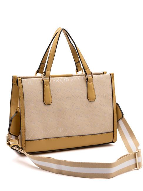 FRIDA  Bolso de mano, con bandolera mostaza - Bolsos Mujer