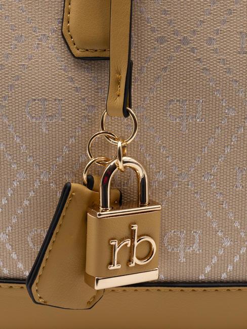 FRIDA  Bolso de mano, con bandolera mostaza - Bolsos Mujer