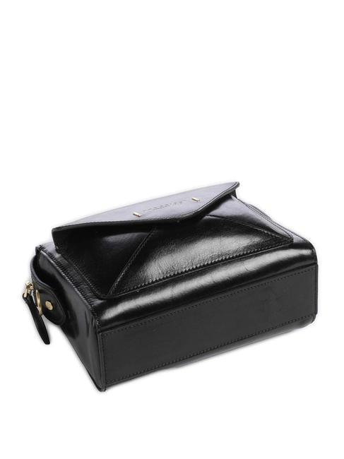 FRIDA Mini bolso bandolera, en piel. Oro negro - Bolsos Mujer