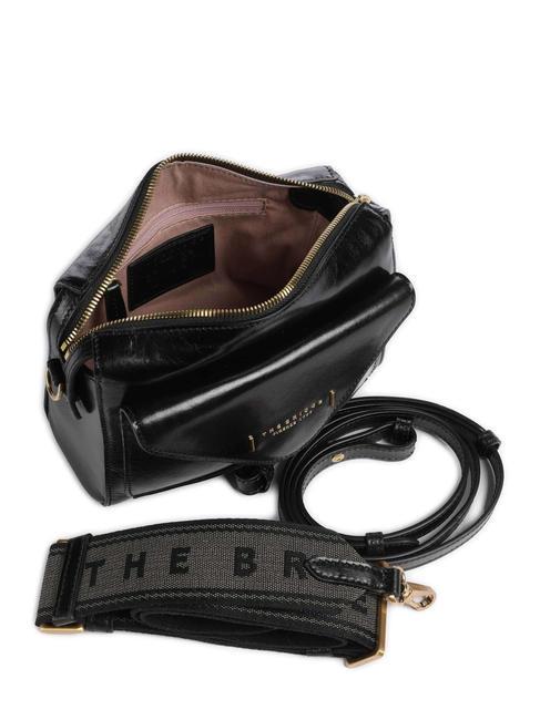FRIDA Mini bolso bandolera, en piel. Oro negro - Bolsos Mujer