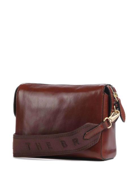 FRIDA Mini bolso bandolera, en piel. BROWN - Bolsos Mujer