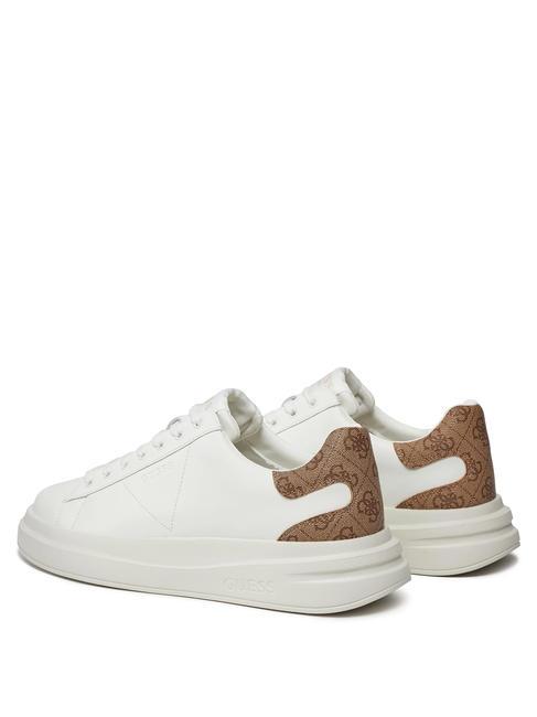 ELBA  Zapatillas ocre marr&oacute;n blanco - Zapatos Hombre