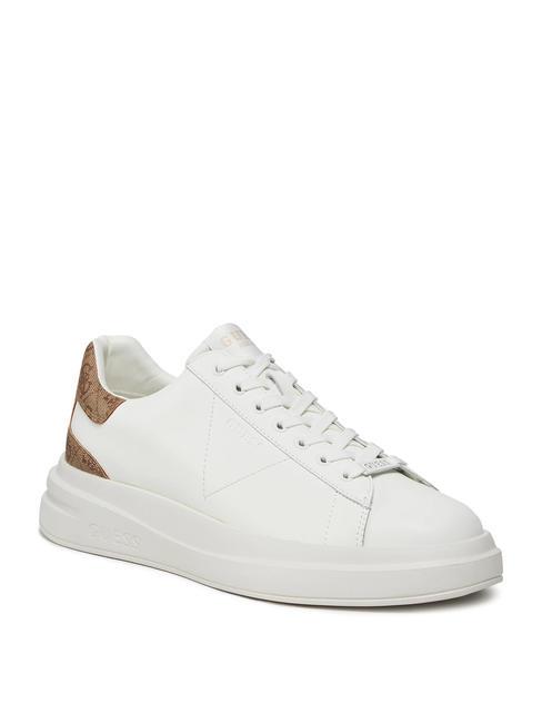 ELBA  Zapatillas ocre marr&oacute;n blanco - Zapatos Hombre