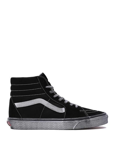 UA SK8-HI Zapatillas de piel estresado blanco y negro - Zapatos unisex