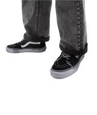 VANS UA SK8-HI Zapatillas de piel estresado blanco y negro - Zapatos unisex - 5