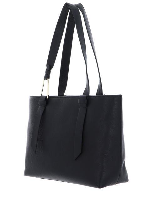 MALORY  Bolso shopping de piel negro - Bolsos Mujer