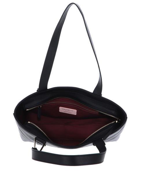CAMPIONARIO - MALORY  Bolso shopping de piel negro - Bolsos Mujer