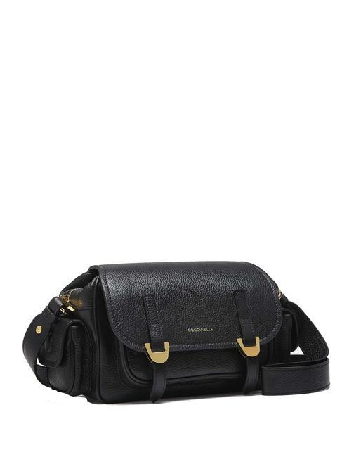 CAMPUS Mini bolso bandolera, en piel. negro - Bolsos Mujer