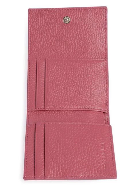 METALLIC SOFT Cartera de piel granulada palo de rosa - Carteras Mujer