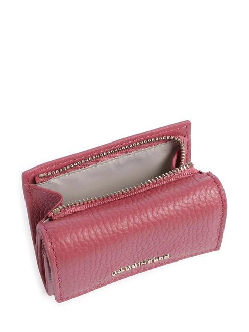 METALLIC SOFT Cartera de piel granulada palo de rosa - Carteras Mujer