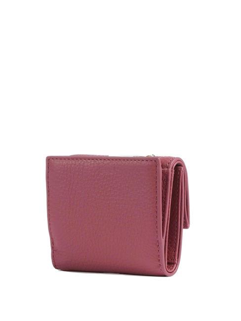 METALLIC SOFT Cartera de piel granulada palo de rosa - Carteras Mujer