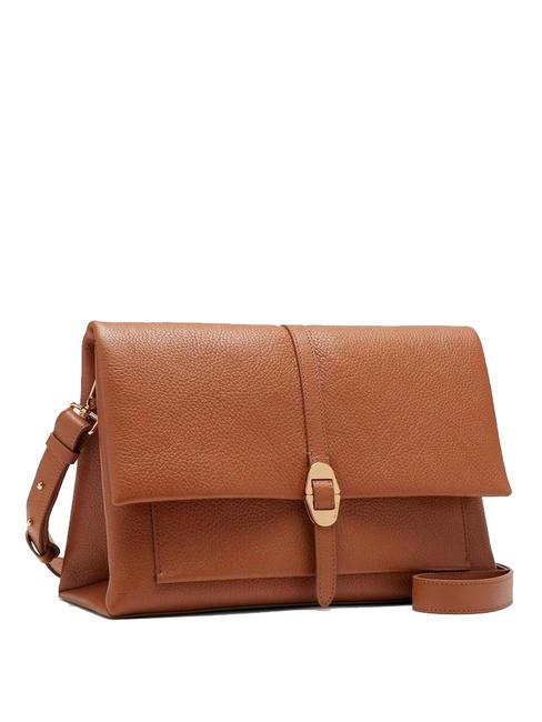 DORIAN Bolso de hombro de piel martillada. CUIR - Bolsos Mujer