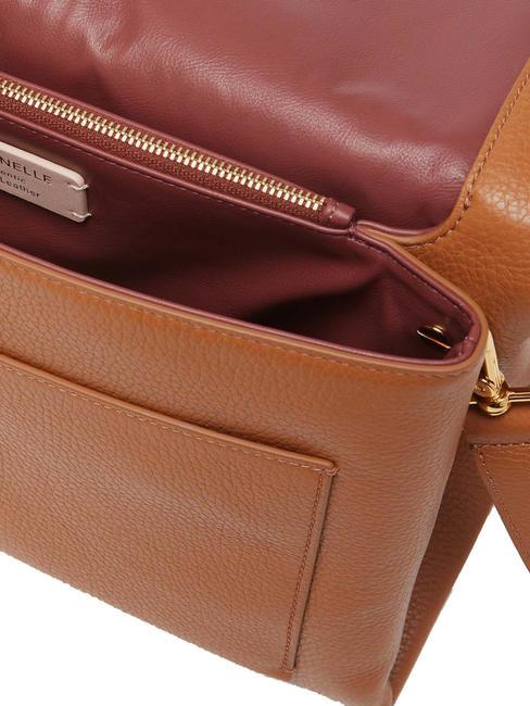 DORIAN Bolso de hombro de piel martillada. CUIR - Bolsos Mujer