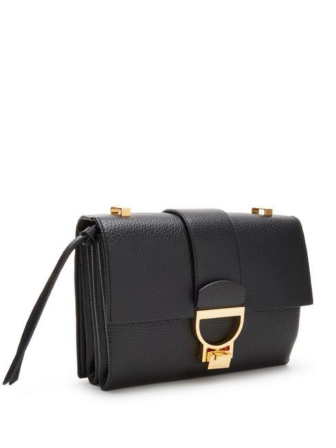 ARLETTIS Bolso de mano de piel martillada negro - Bolsos Mujer