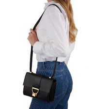 COCCINELLE ARLETTIS Bolso de mano de piel martillada negro - Bolsos Mujer - 4