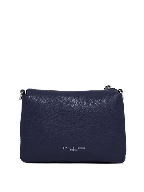 THREE  Mini bolso bandolera, en piel. AZUL - Bolsos Mujer