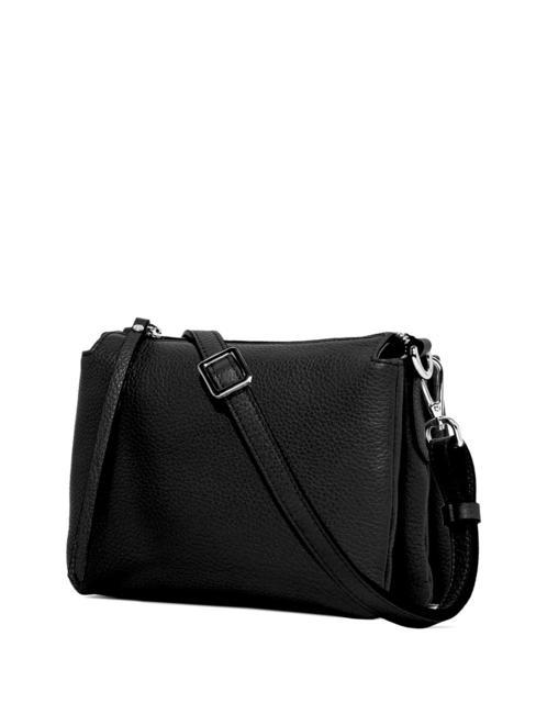 THREE  Mini bolso bandolera, en piel. negro - Bolsos Mujer