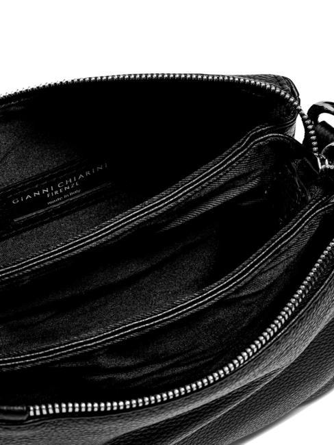 THREE  Mini bolso bandolera, en piel. negro - Bolsos Mujer