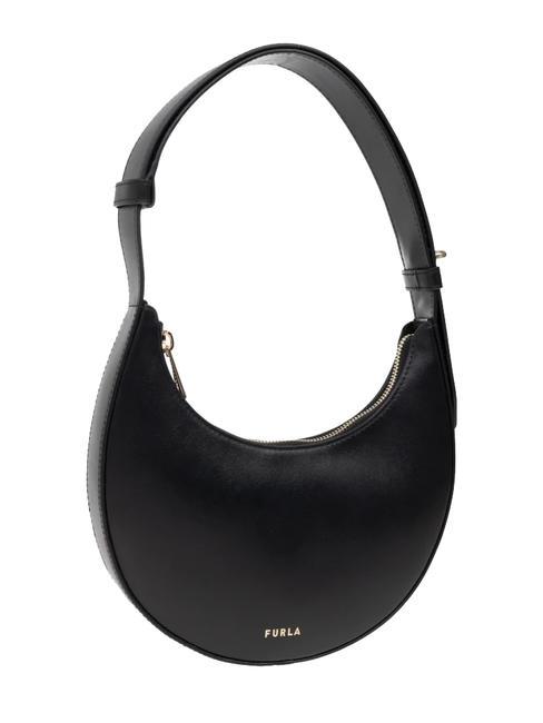 DELIZIA  Mini bolso bandolera, en piel. negro - Bolsos Mujer