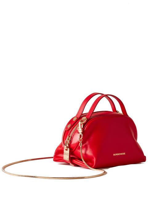 SEXY Bolso micro bandolera, en piel. cereza - Bolsos Mujer