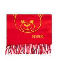 MOSCHINO BEAR Bufanda de lana rojo - Bufandas - 4