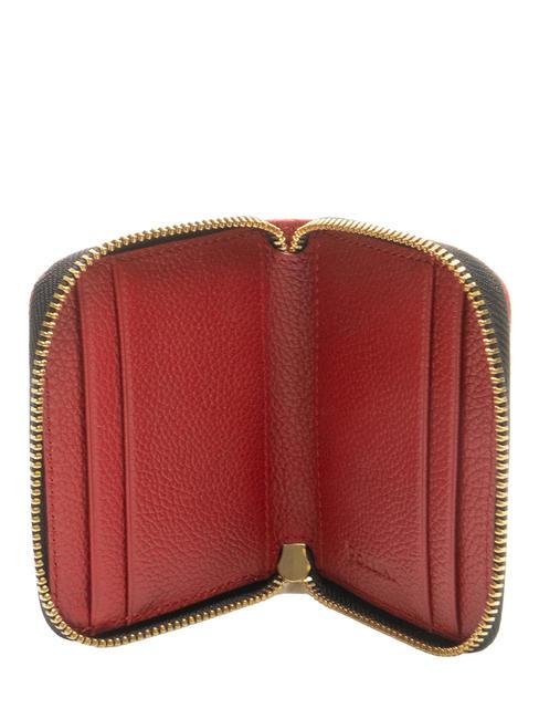 HERITAGE Cartera peque&ntilde;a con cremallera laca negra - Carteras Mujer