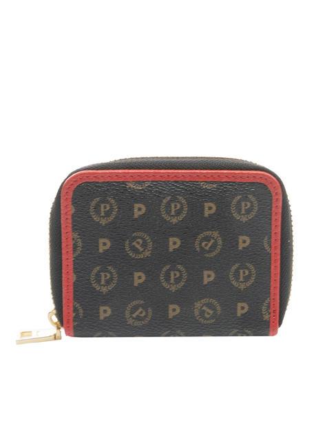 HERITAGE Cartera peque&ntilde;a con cremallera laca negra - Carteras Mujer