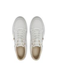 TOMMY HILFIGER LUX HARDWARE COURT  Zapatillas de piel blanco antiguo - Zapatos Mujer - 4