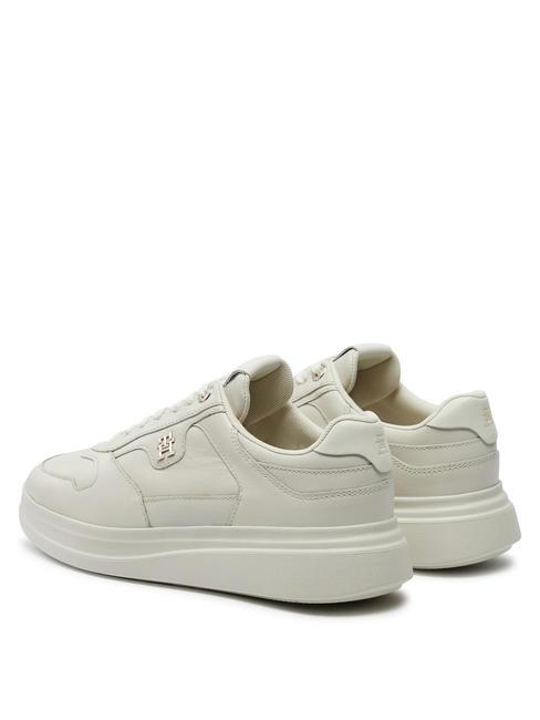 LUX POINTY COURT  Zapatillas de piel blanco antiguo - Zapatos Mujer