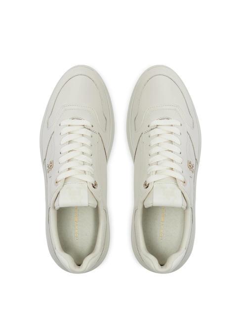 LUX POINTY COURT  Zapatillas de piel blanco antiguo - Zapatos Mujer