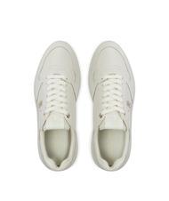 TOMMY HILFIGER LUX POINTY COURT  Zapatillas de piel blanco antiguo - Zapatos Mujer - 4