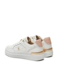 TOMMY HILFIGER LUX HARDWARE COURT  Zapatillas de piel blanco antiguo - Zapatos Mujer - 3