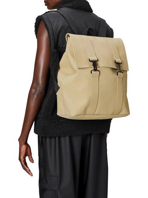 MSN BAG Mochila impermeable de ciudad arena - Mochilas Escuela & Tiempo Libre