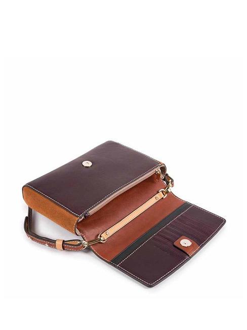 CAMPIONARIO - DAFNE  Mini bolso bandolera, en piel. marr&oacute;n/bronceado - Bolsos Mujer