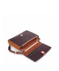 PIQUADRO CAMPIONARIO - DAFNE  Mini bolso bandolera, en piel. marr&oacute;n/bronceado - Bolsos Mujer - 4