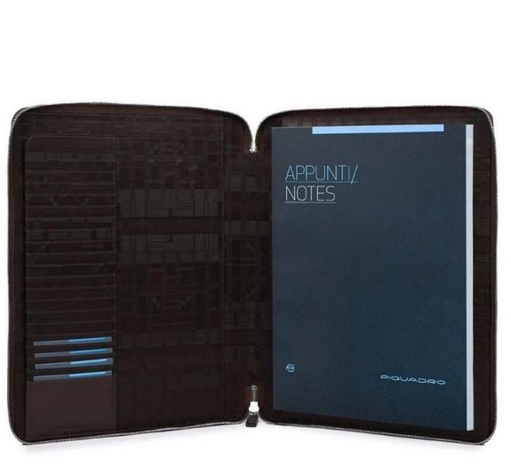 Portapapeles L&iacute;nea CARY, en cuero. MORO - Fundas para tablet & Organizer